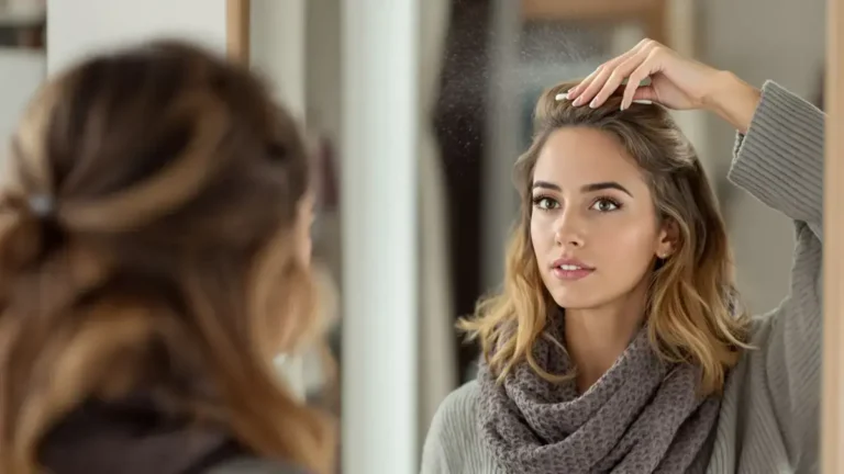 Dit eenvoudige trucje temt snel de kleine rebelse haartjes bovenop je hoofd