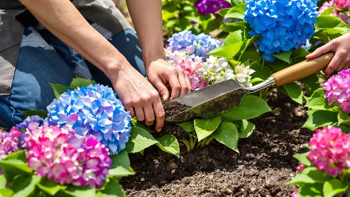 Deze handeling die u nu in uw tuin uitvoert, beïnvloedt de kleur van uw hortensia’s deze zomer